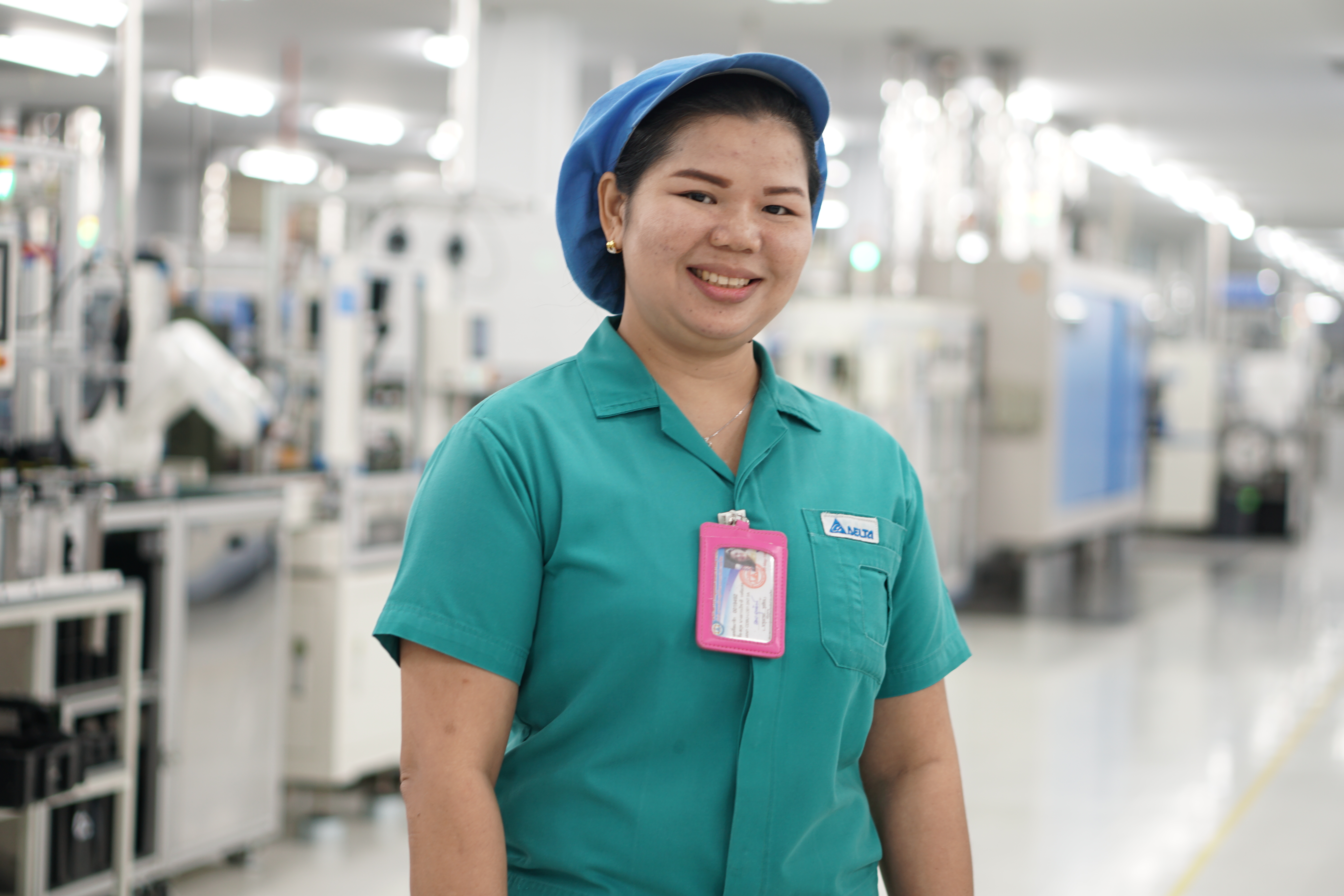 Female worker in a Bangkok, Thailand facility