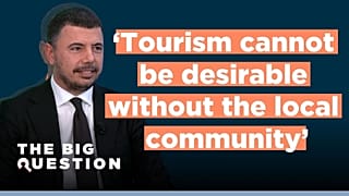 Bulut Bağcı, president of the World Tourism Forum Institute on The Big Question.